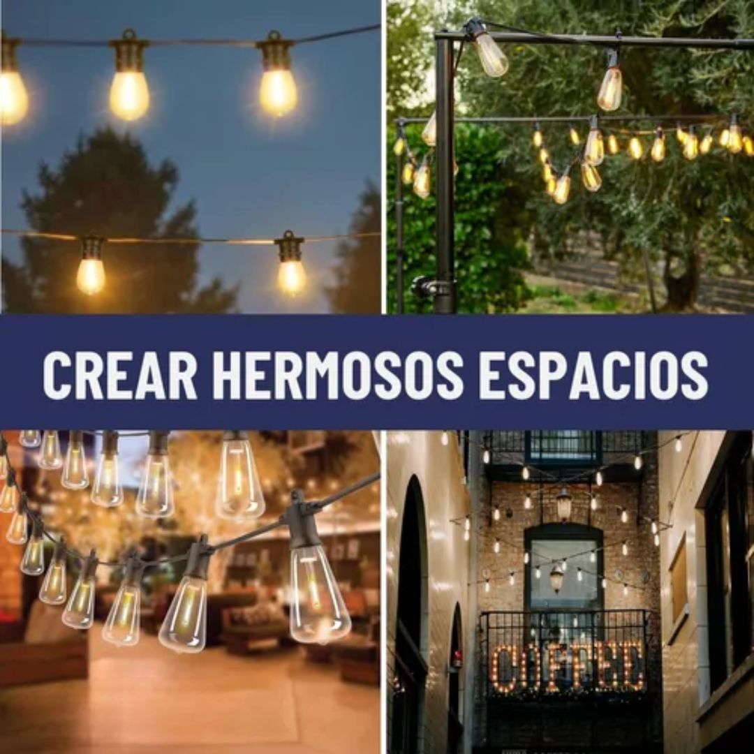 Guirnalda 5 Metros 10 Luces Impermeables